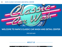 Tablet Screenshot of napaclassiccarwash.com